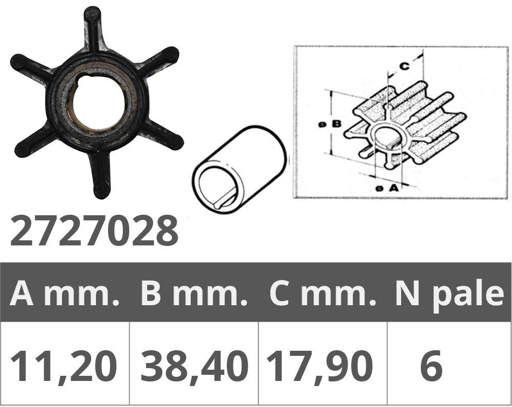 Finnord Girante Johnson/Ev. 2/4t 4/8 Hp