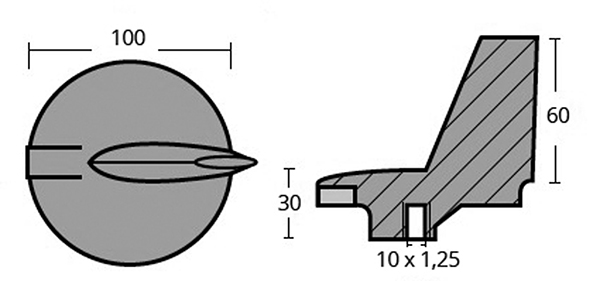 Tecnoseal Pinna Direzionale In Magnesio
