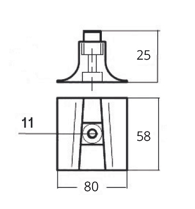 Tecnoseal Piastra Per Motore Yamaha 300/350hp