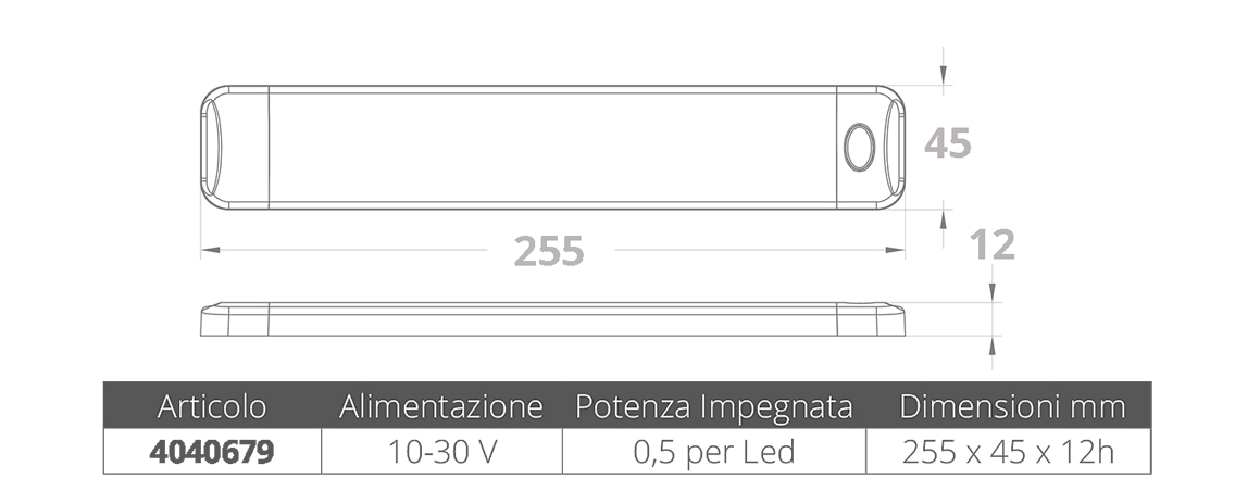 A.A.A. World-Wide Plafoniera A Led Bianchi/Blu 10-30v