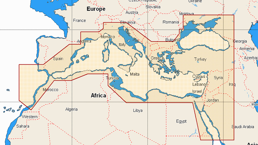 C-Map Mega Wide Max Mar Mediterraneo