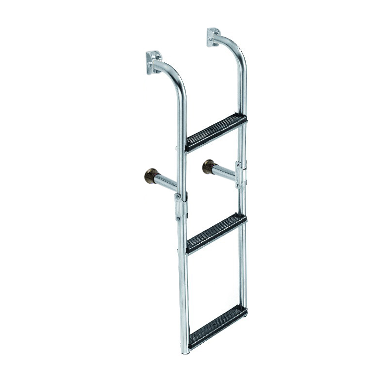 Scaletta inox 4 gradini mm.1040x270