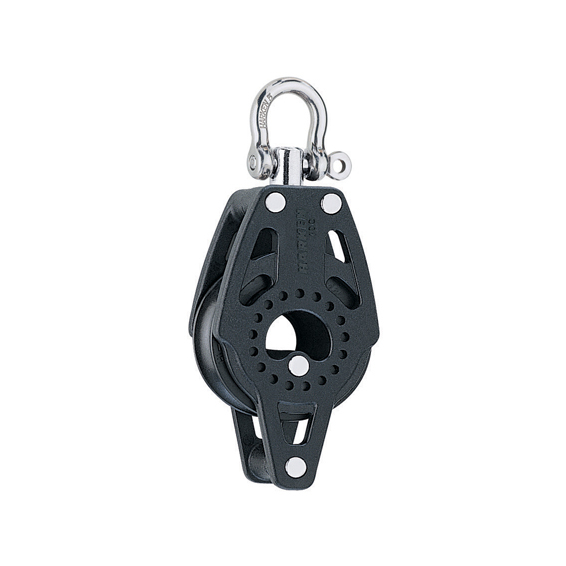 Harken bozzello Carbo 40 mm - singolo con grillo girevole e arricavo
