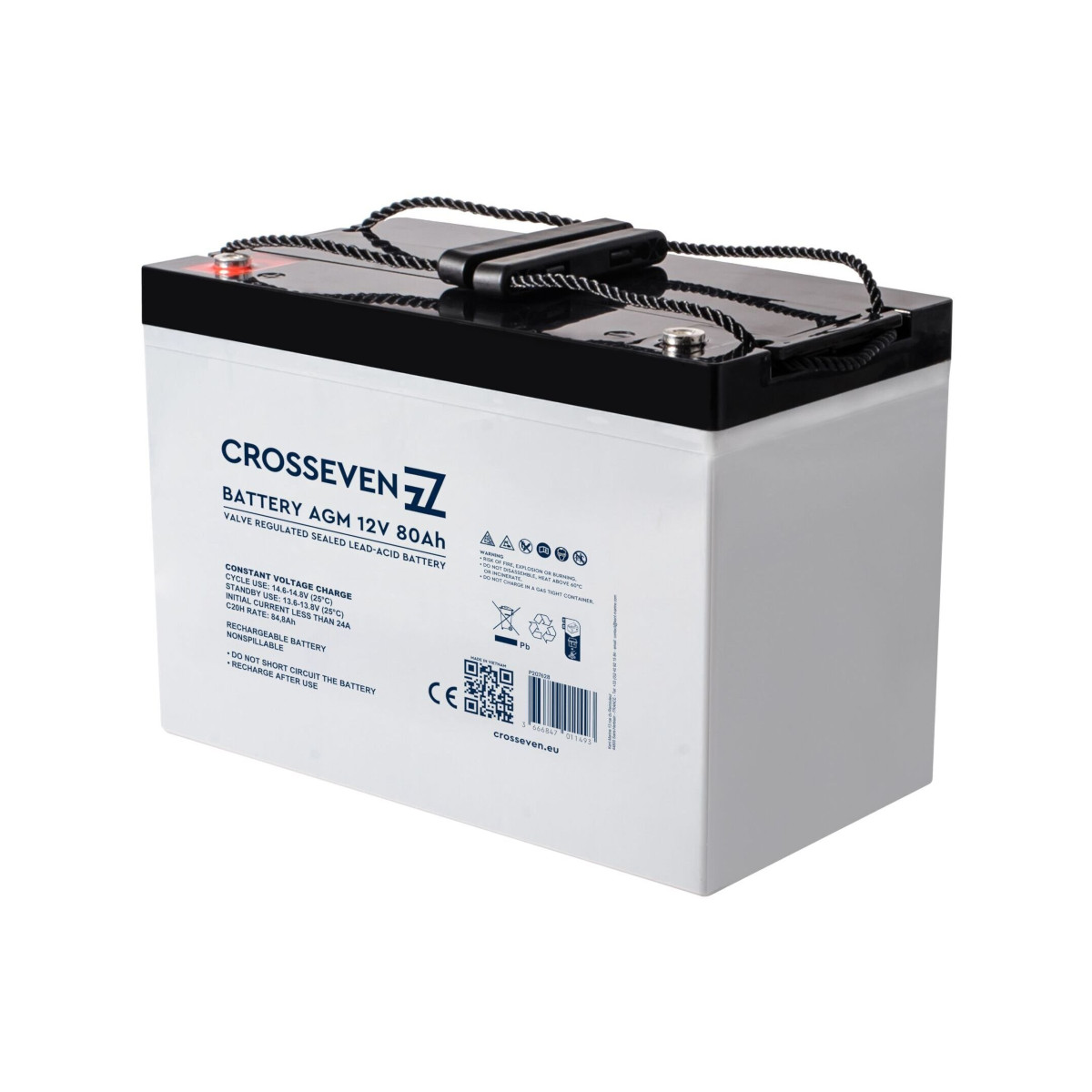 Crosseven Batteria AGM 12V 80Ah