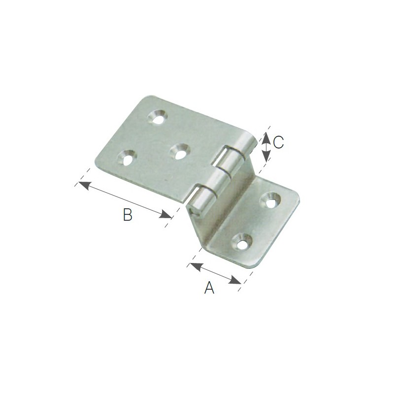 Cerniera inox inginocchiata