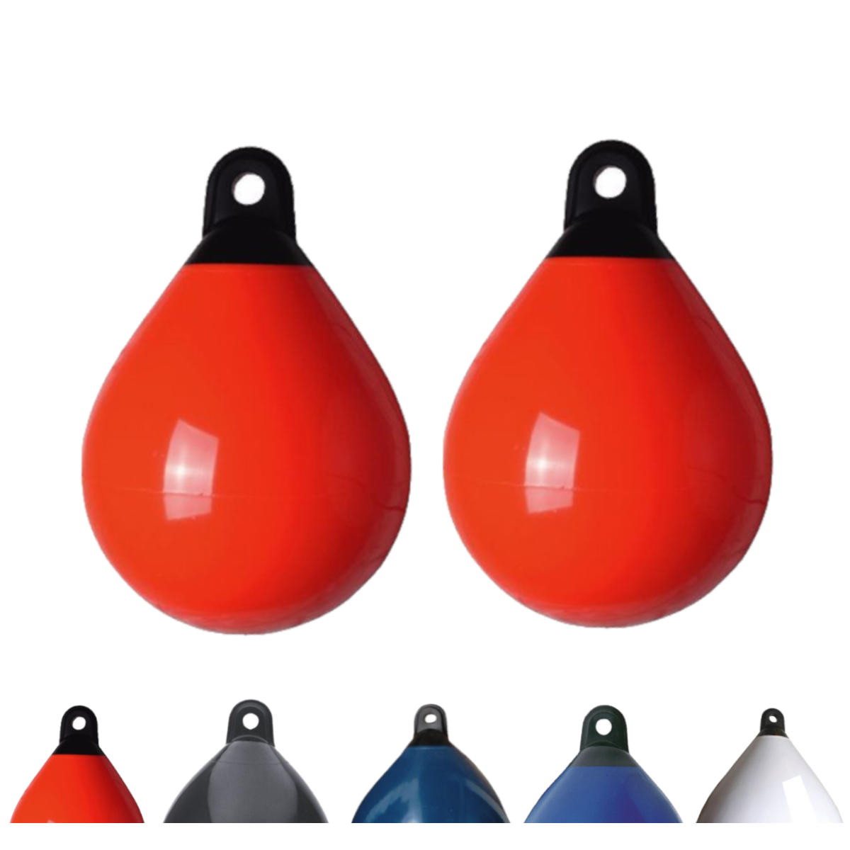 Set di 2 parabordi a sfera Majoni diametro 45 cm, arancione