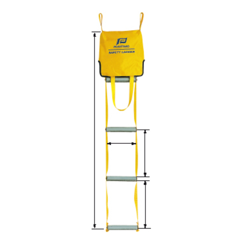 Plastimo Scala di salvataggio Plastimo 4 gradini gialla