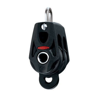 Ronstan bozzello Orbit serie 30 BB - doppio con grillo e arricavo