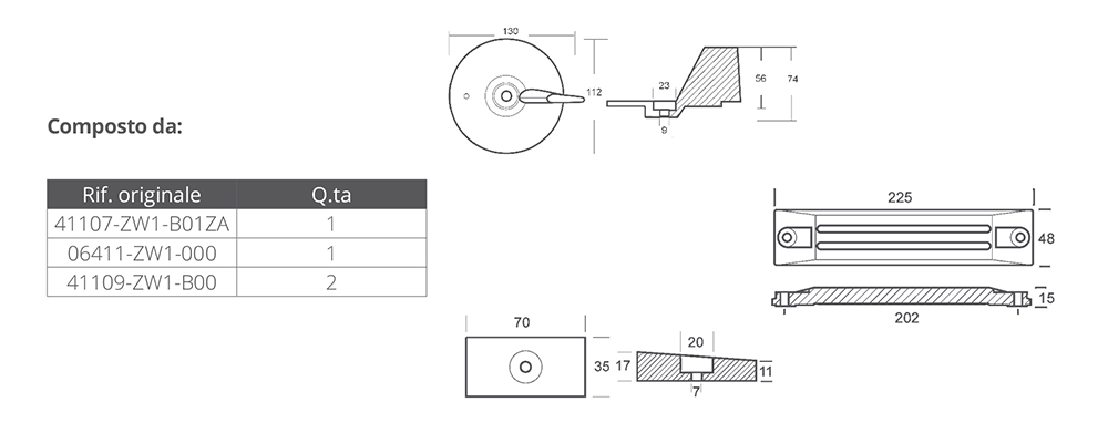 Tecnoseal Kit Alluminio Honda Bf75-90-115-130