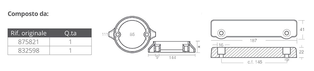 Tecnoseal Kit Alluminio Volvo 280 Dual Prop