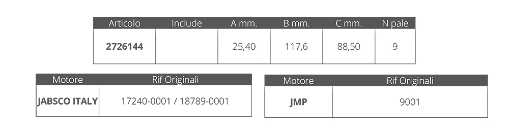 Finnord Girante Jabsco 17240-0001e1879-0001