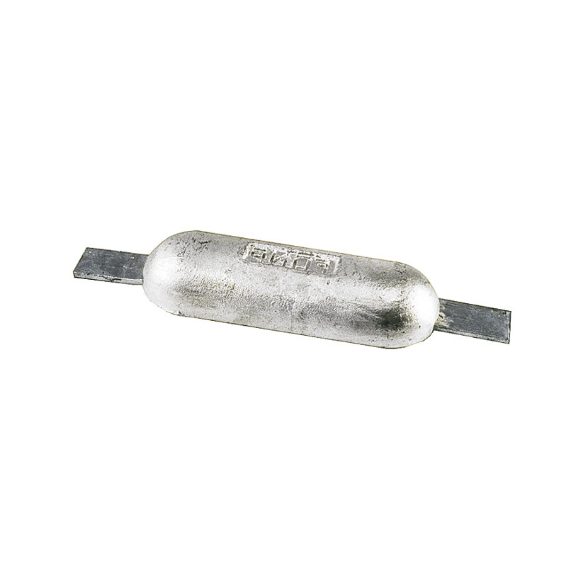 Anodo in alluminio - peso 1,0 kg, lunghezza 200 mm