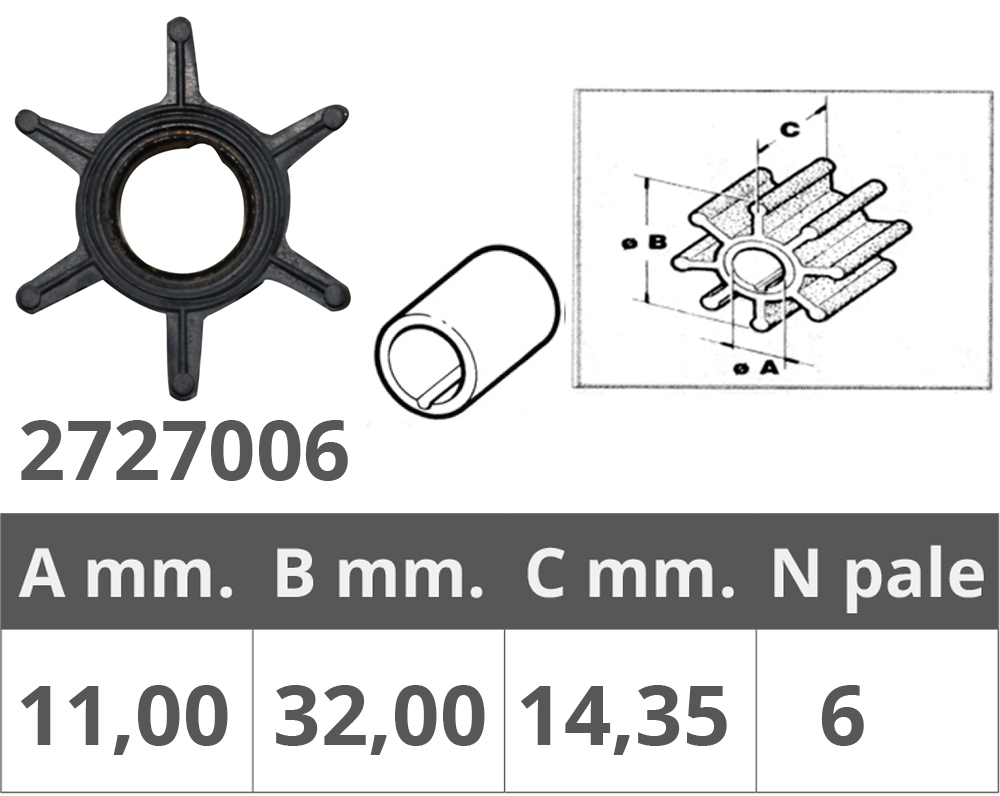 Finnord Girante Mercury 2t 3,5-3,6-4-5 Hp