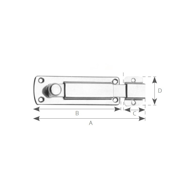 Aldeghi Luigi Catenaccio inox mm.80