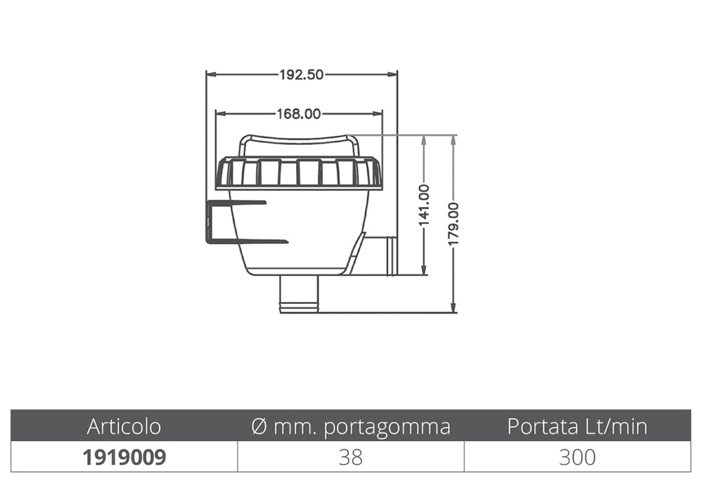 A.A.A. World-Wide Filtro Acqua In Plastica Lt.300/H