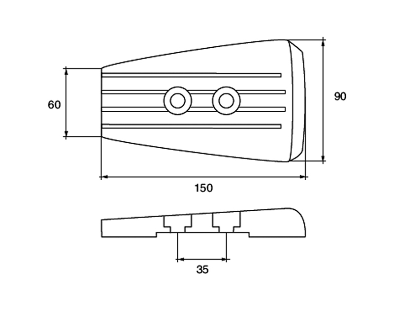 Tecnoseal Piastra Piede Poppiero Sx-A/Dps-A