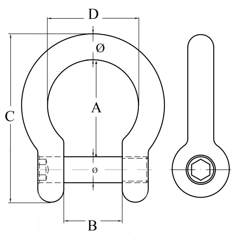 Grillo inox a cetra ø mm.10