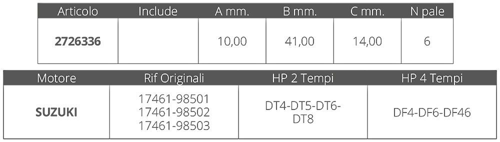 Finnord Girante Suzuki 2t 2-2,2-4-5-6-8 Hp