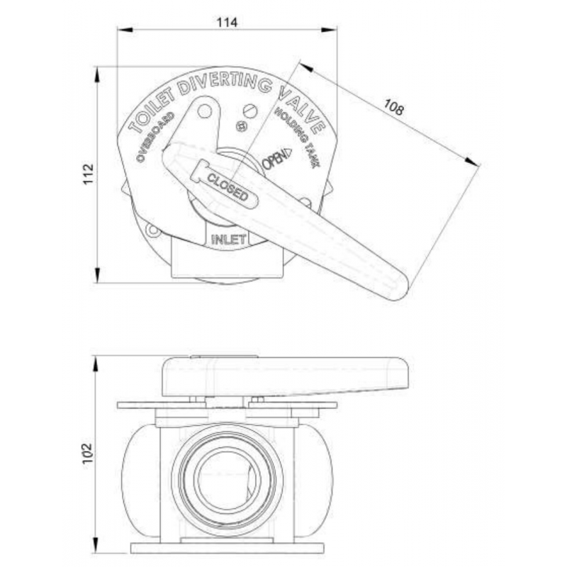 Trudesign Rubinetto manuale a 3 vie aquavalve