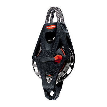 Ronstan bozzello Orbit serie 55 RT - singolo con anello e arricavo, automatico e manuale