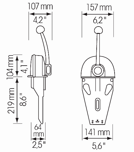 Ultraflex Scatola Comando B103 Monoleva