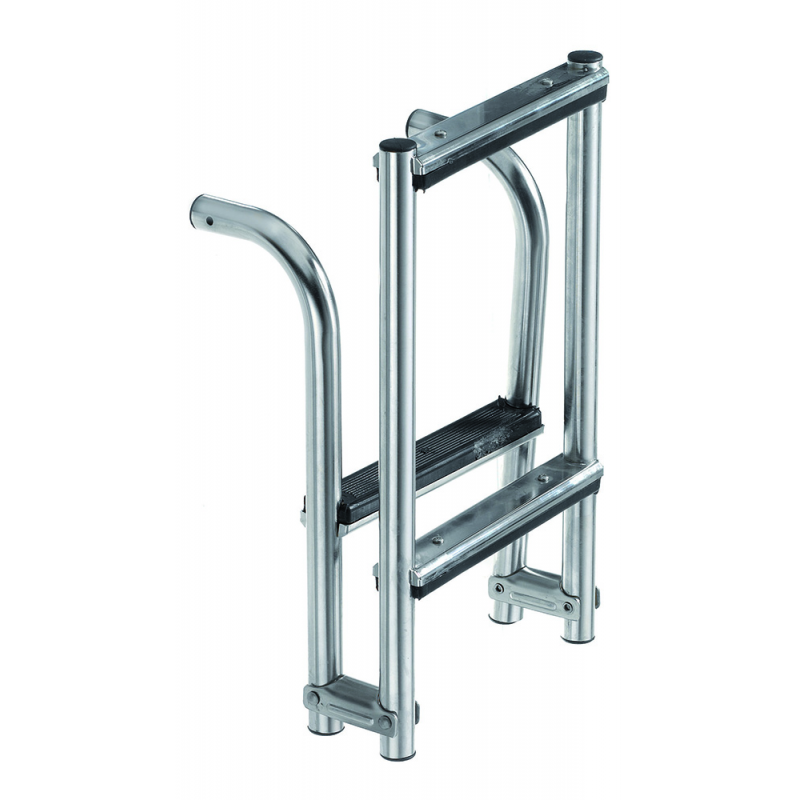 Scaletta inox 4 gradini mm.1040x270