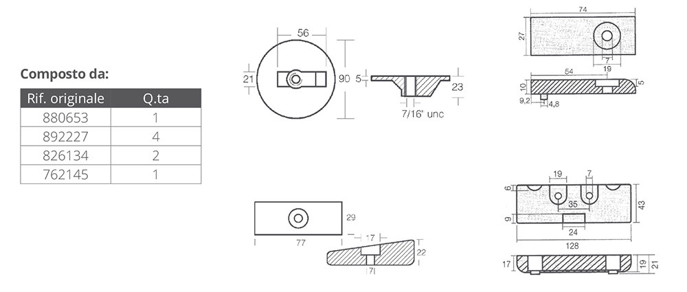Tecnoseal Kit Alluminio Mercury Verado 6