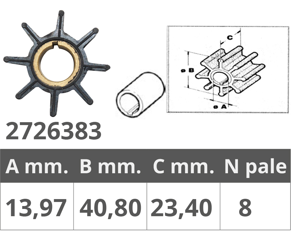 Finnord Girante Tohatsu 2/4t 9,9-15-18 Hp
