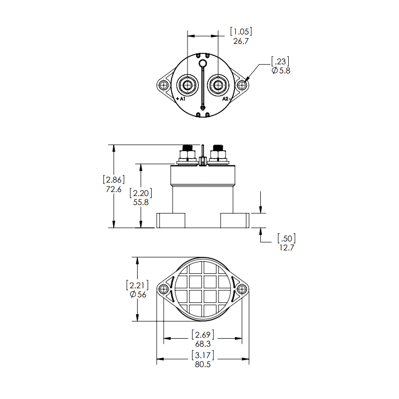 Blue Sea Solenoide serie l 150a 12/24v