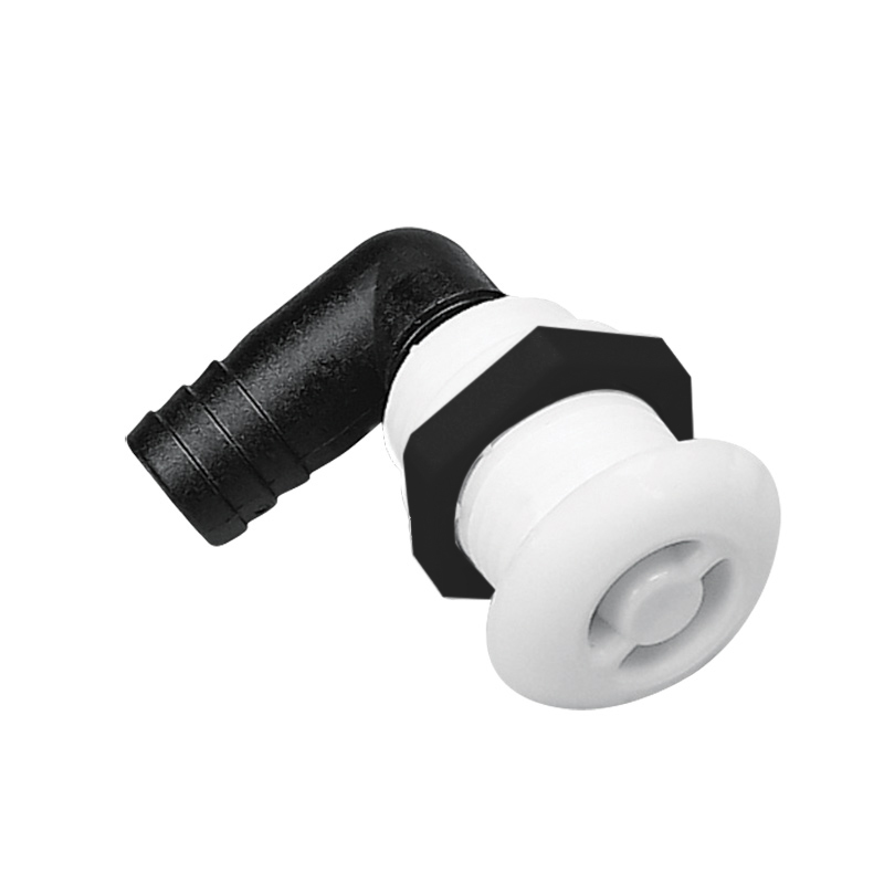 Nuova Rade Sfiato Nylon Bianco Curvo Ø Mm.16