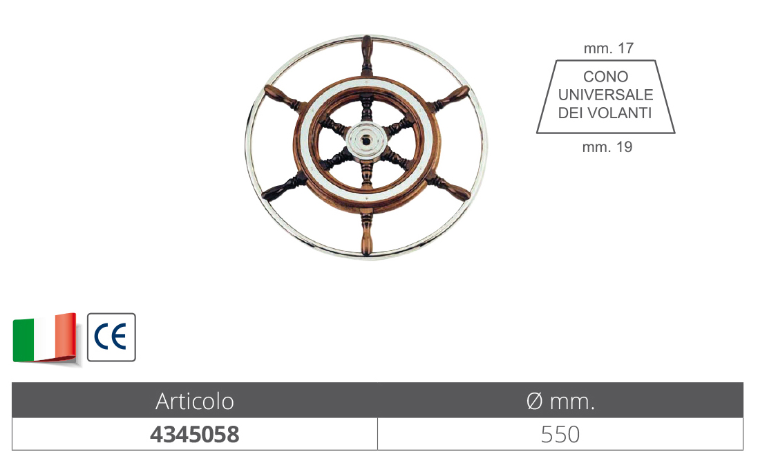 Savoretti Ruota Timone Ø Mm.540