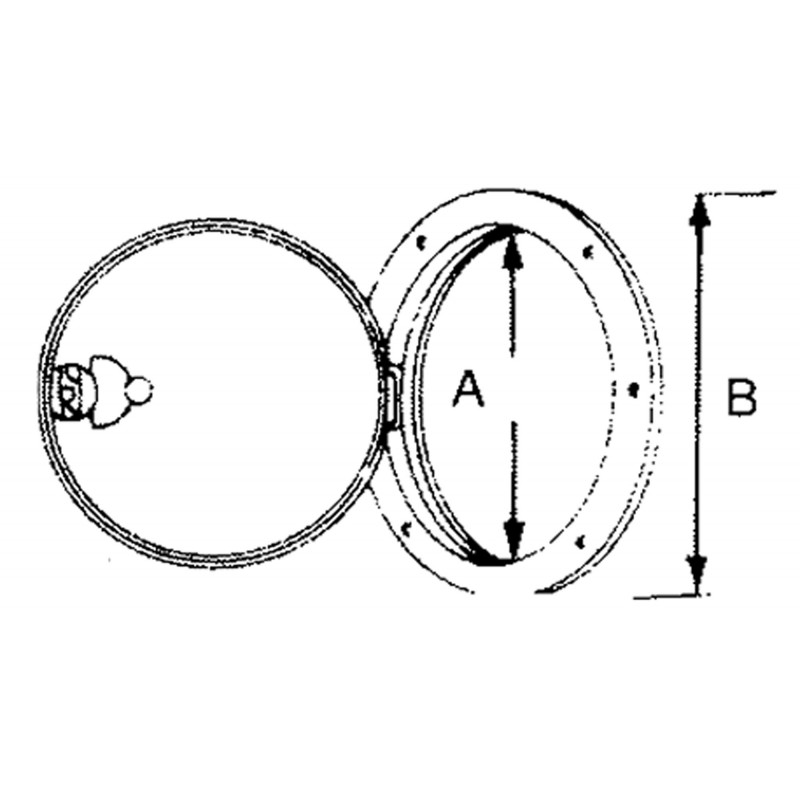 Can-Sb Tappo ispez. Bianco ø est.mm.315