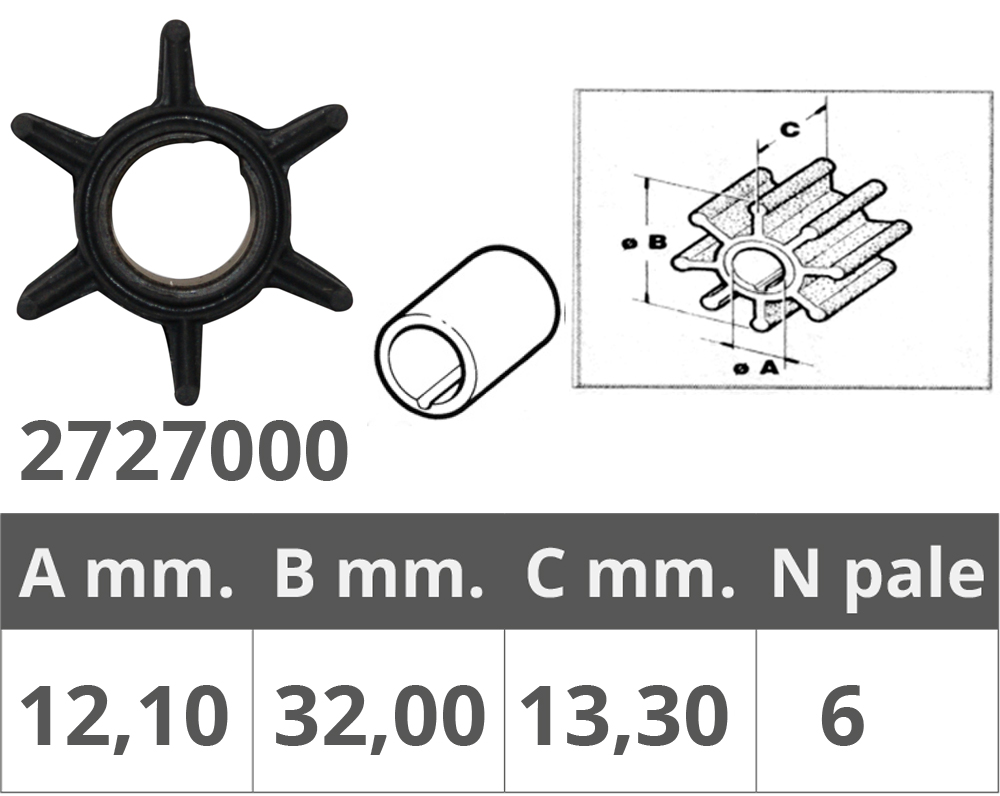 Finnord Girante Whitehead 2t 6-12 Hp
