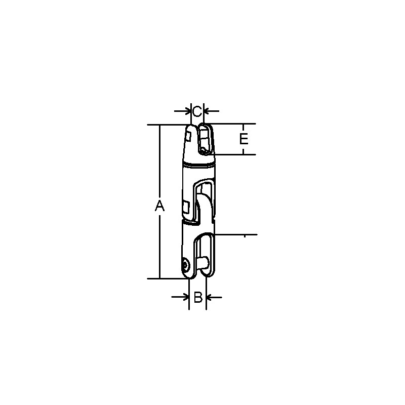 Marine Town Giunto inox 316 doppio snodo ø10-12