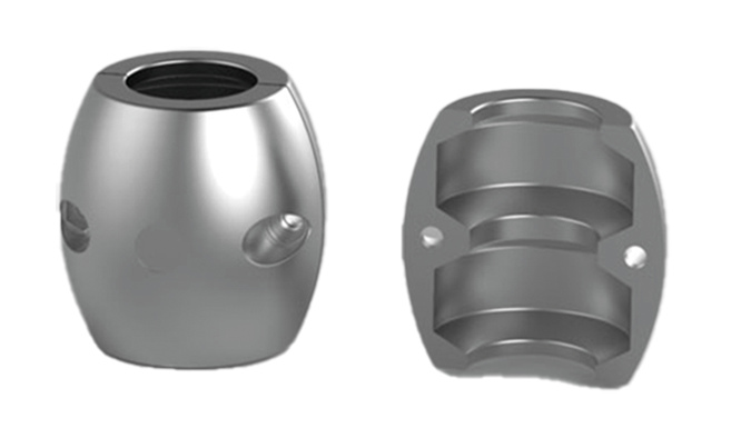 Crosseven anodo collare per assi elica ø25