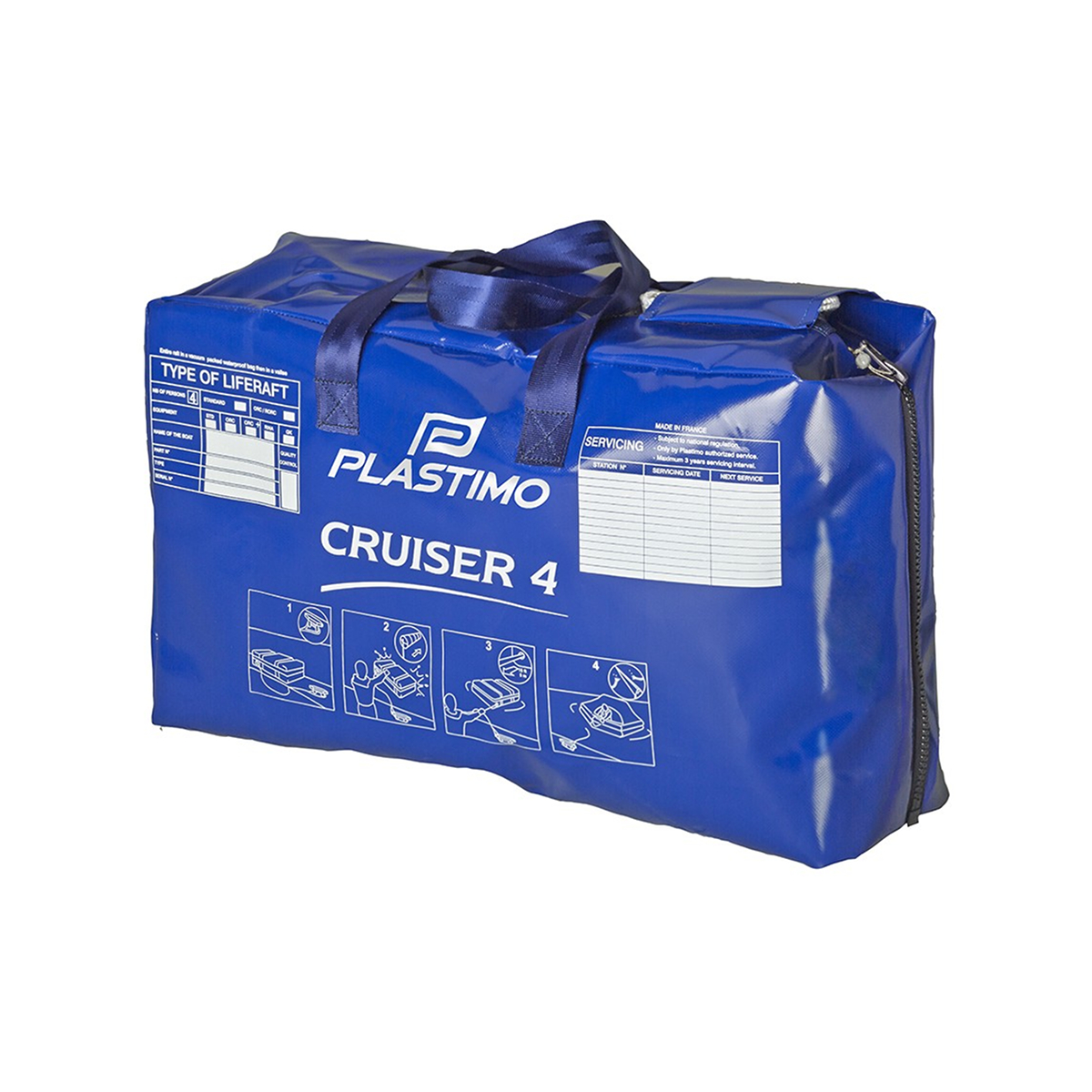 Zattera di salvataggio Plastimo Cruiser Orc, 4 persone, Tas.