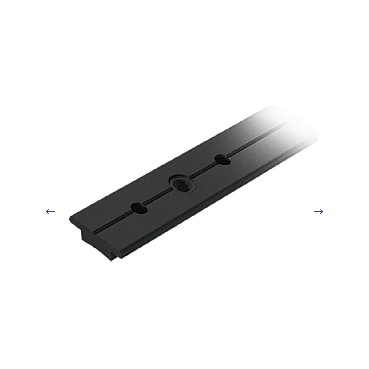 Ronstan S25 rotaia a T nera 1,0m, Racing rail, interasse fori 25mm