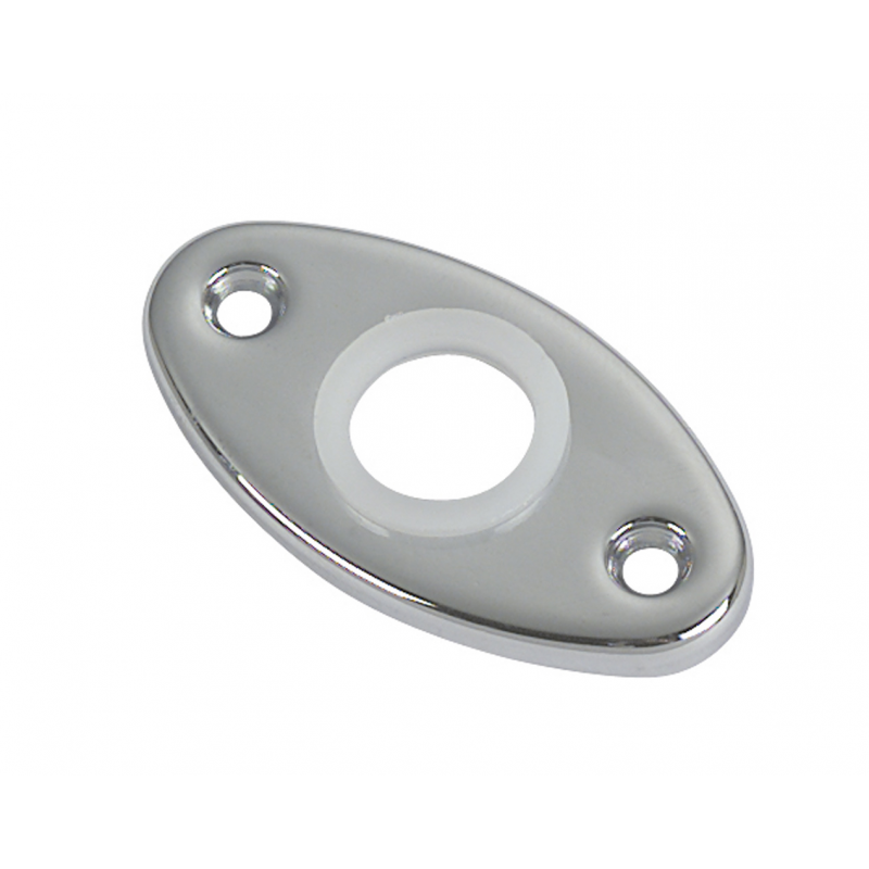 Bocchetta ottone cromato ovale