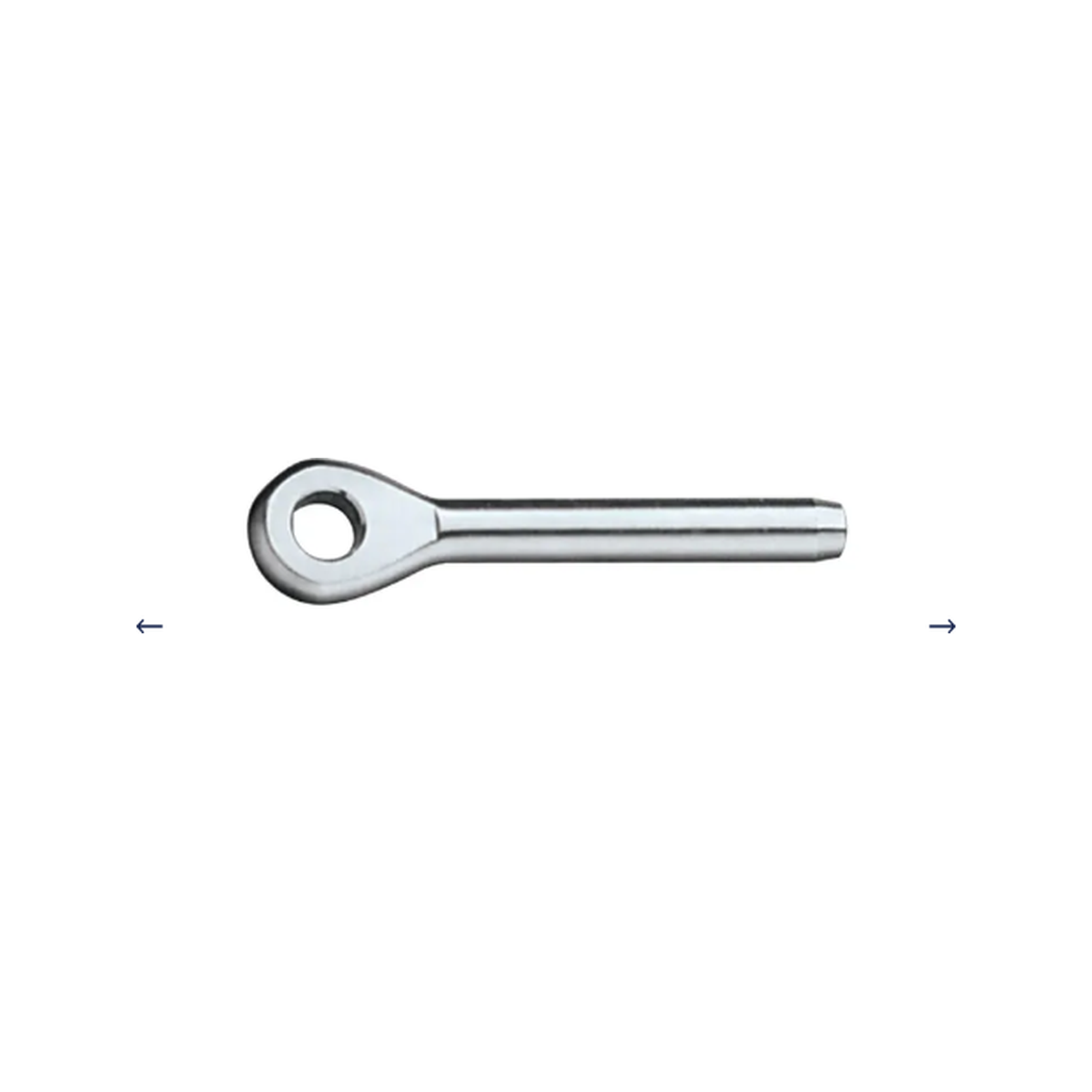 Ronstan terminale ad occhio cavo 5mm, foro 7,9mm (5/16')