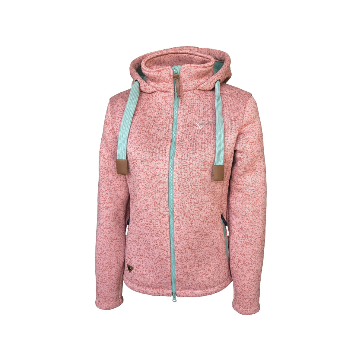 Dry Fashion Poel Giacca in pile lavorato a maglia Donna rosa scuro, taglia 40