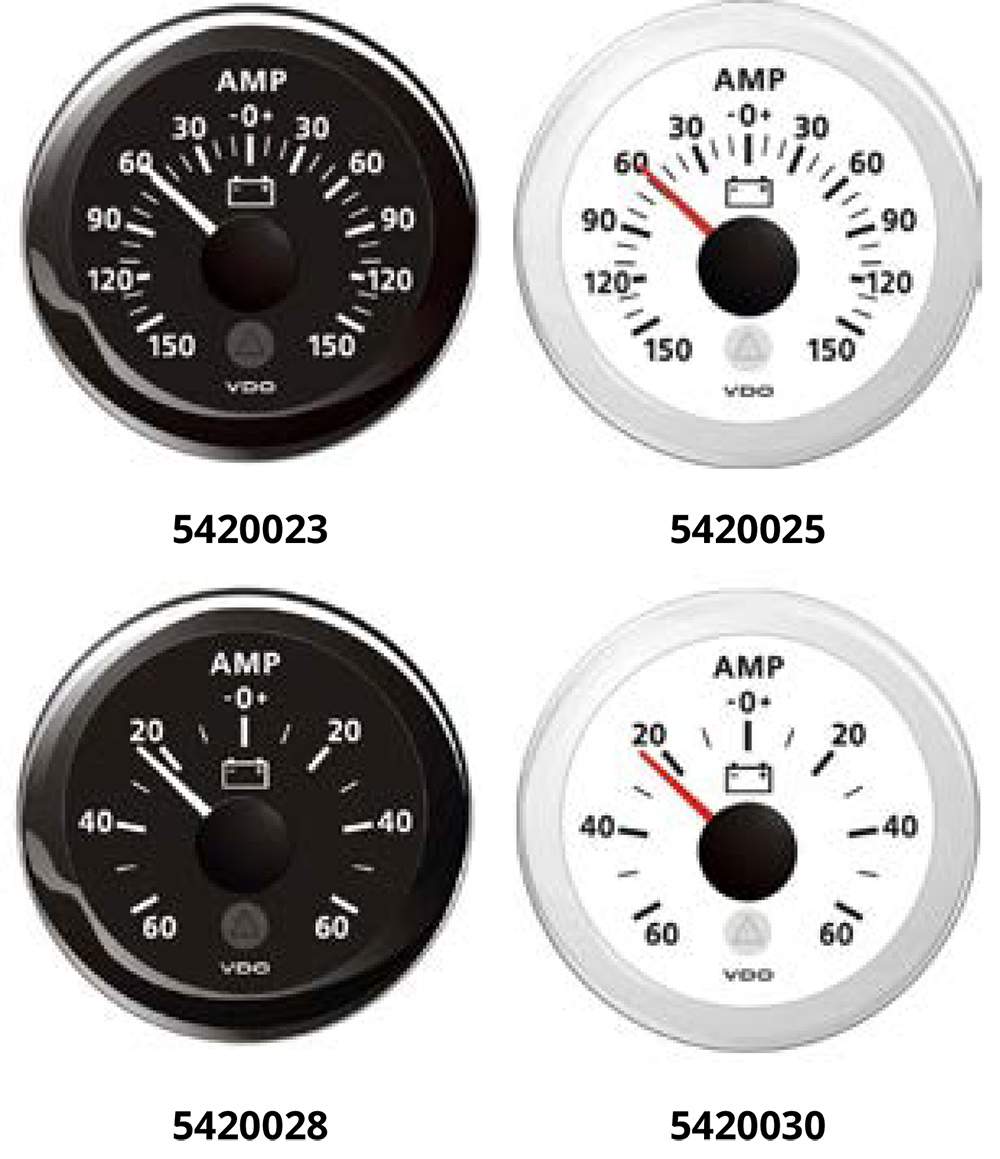 VDO Amperometro 150a Bianco