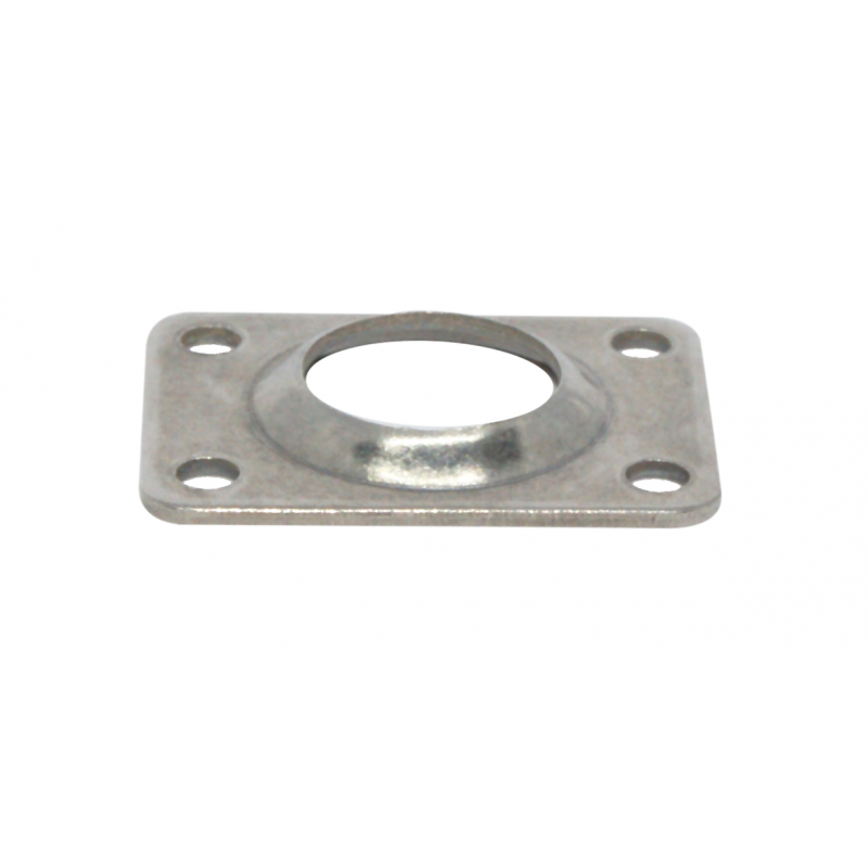 Base inox a saldare 90° ø mm.25