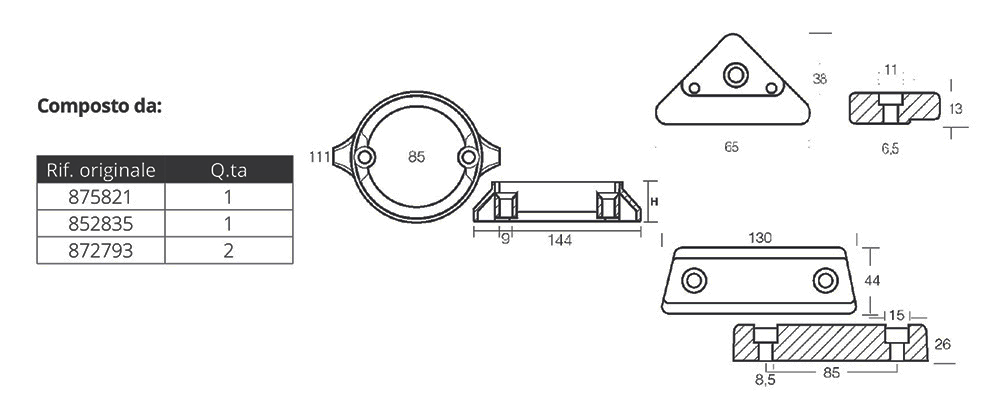 Tecnoseal Kit Alluminio Volvo 290c Dual Prop