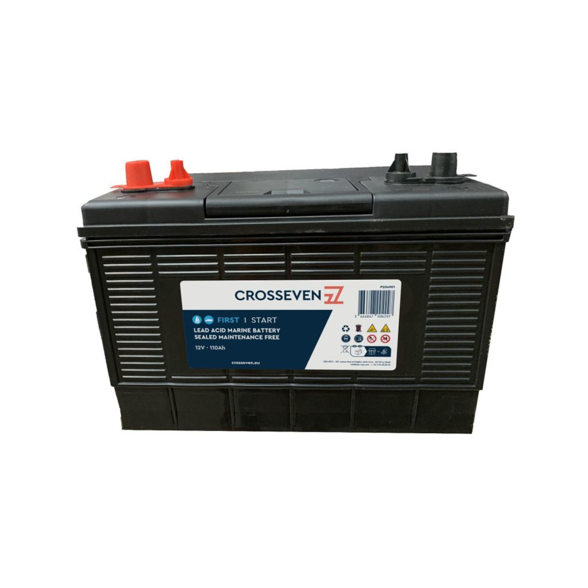 Crosseven Battery First 110Ah Batteria (Doppio terminale)