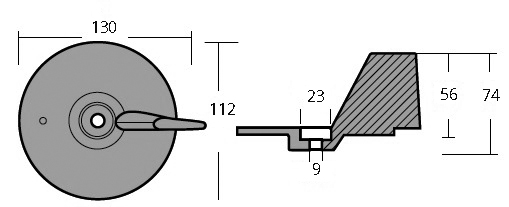 Tecnoseal Pinna In Zinco 75-90-115-130 Hp