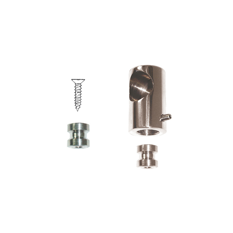 Terminale inox ø mm.25 sinistro