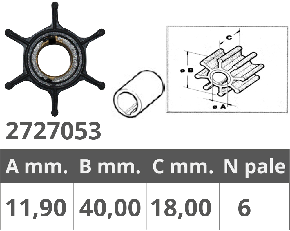 Finnord Girante Yamaha 2t 6-8 Hp