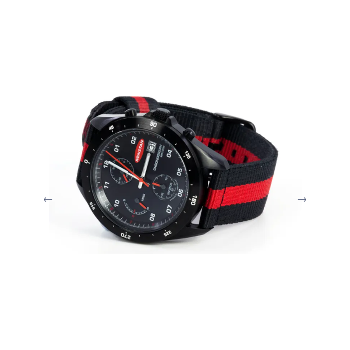 Ronstan ClearStart Analog orologio, 43mm, nero S/S