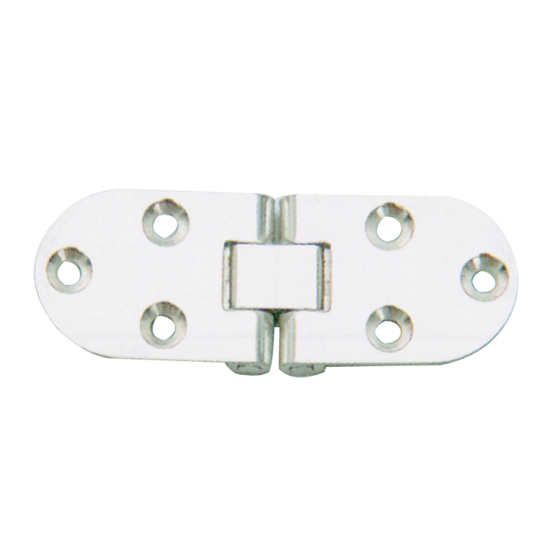 Cerniera inox c/arresto 80x30
