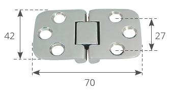 Marine Town Cerniera Inox Aisi 316 Con Arresto